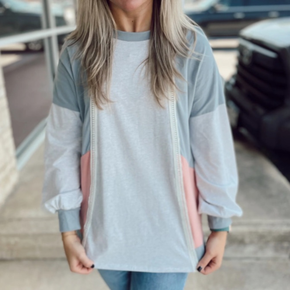 Color block shirt #50
